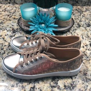 Bebe rose gold shoes 👟